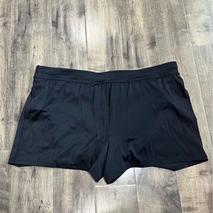 Swimsuits for All - lined swim shorts black in color plus size 22